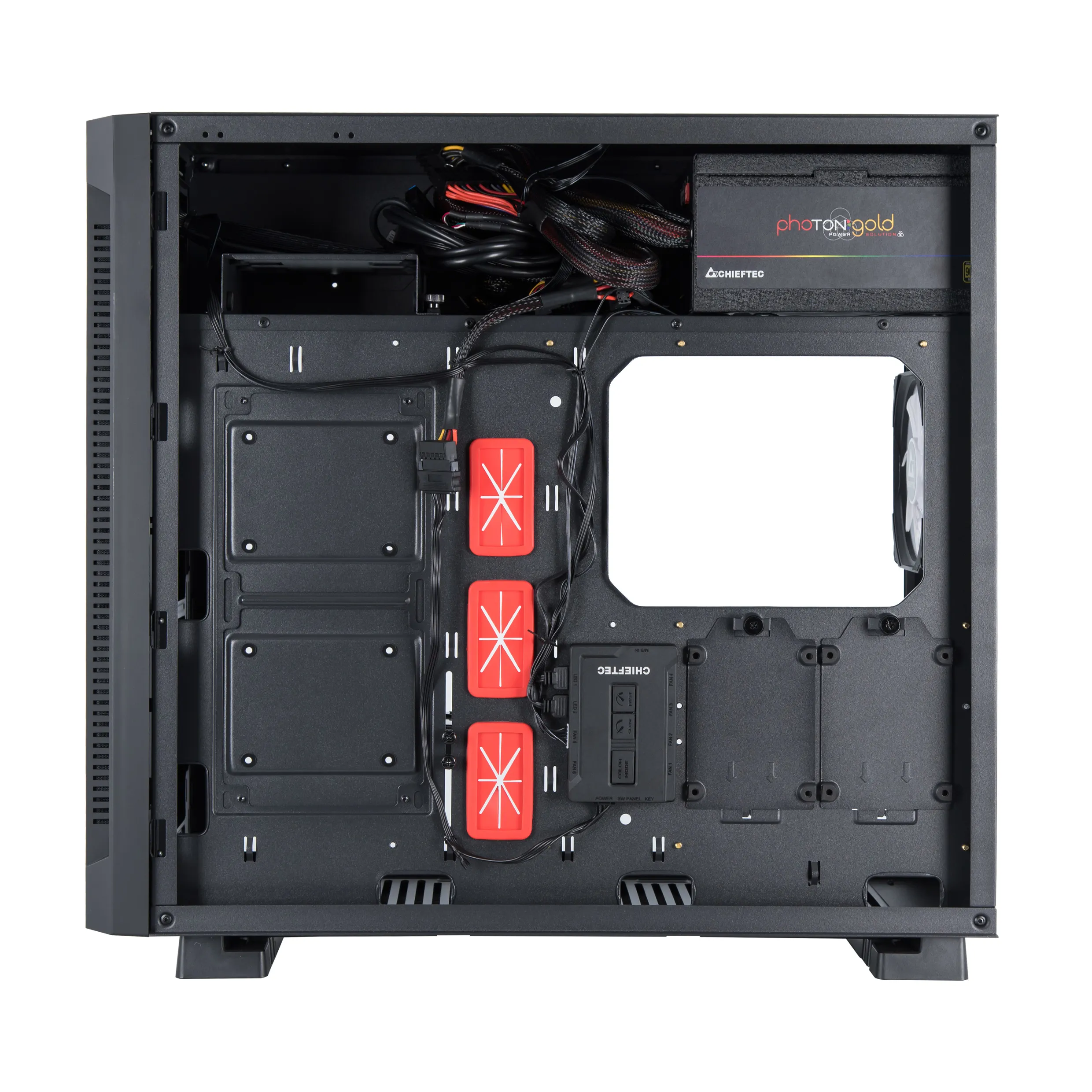 Chieftec GR-01B-OP G1 Midi-Tower Case with RGB lighting, Black