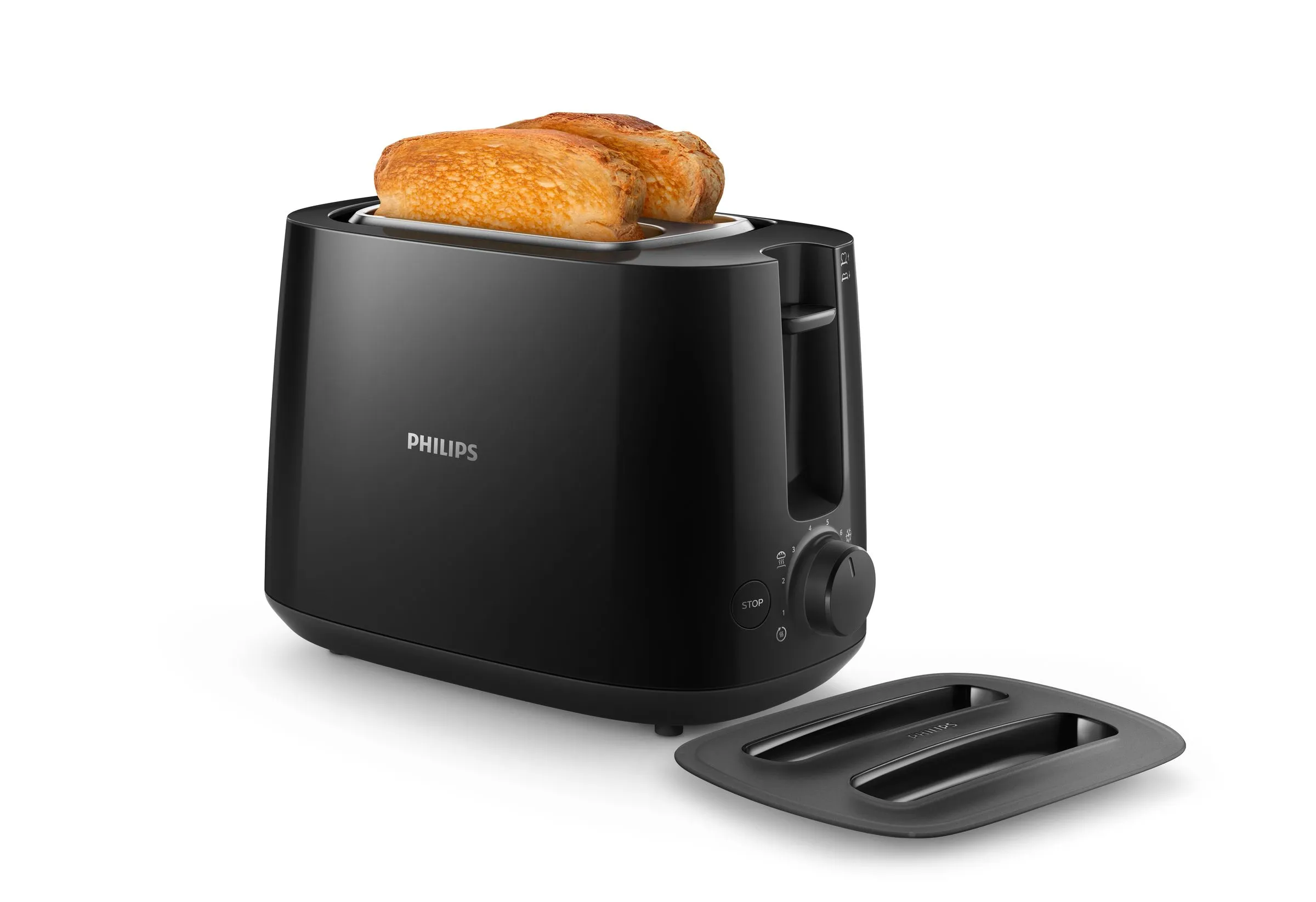 Philips Daily Collection HD2582/90 toaster, 2 slices, Black