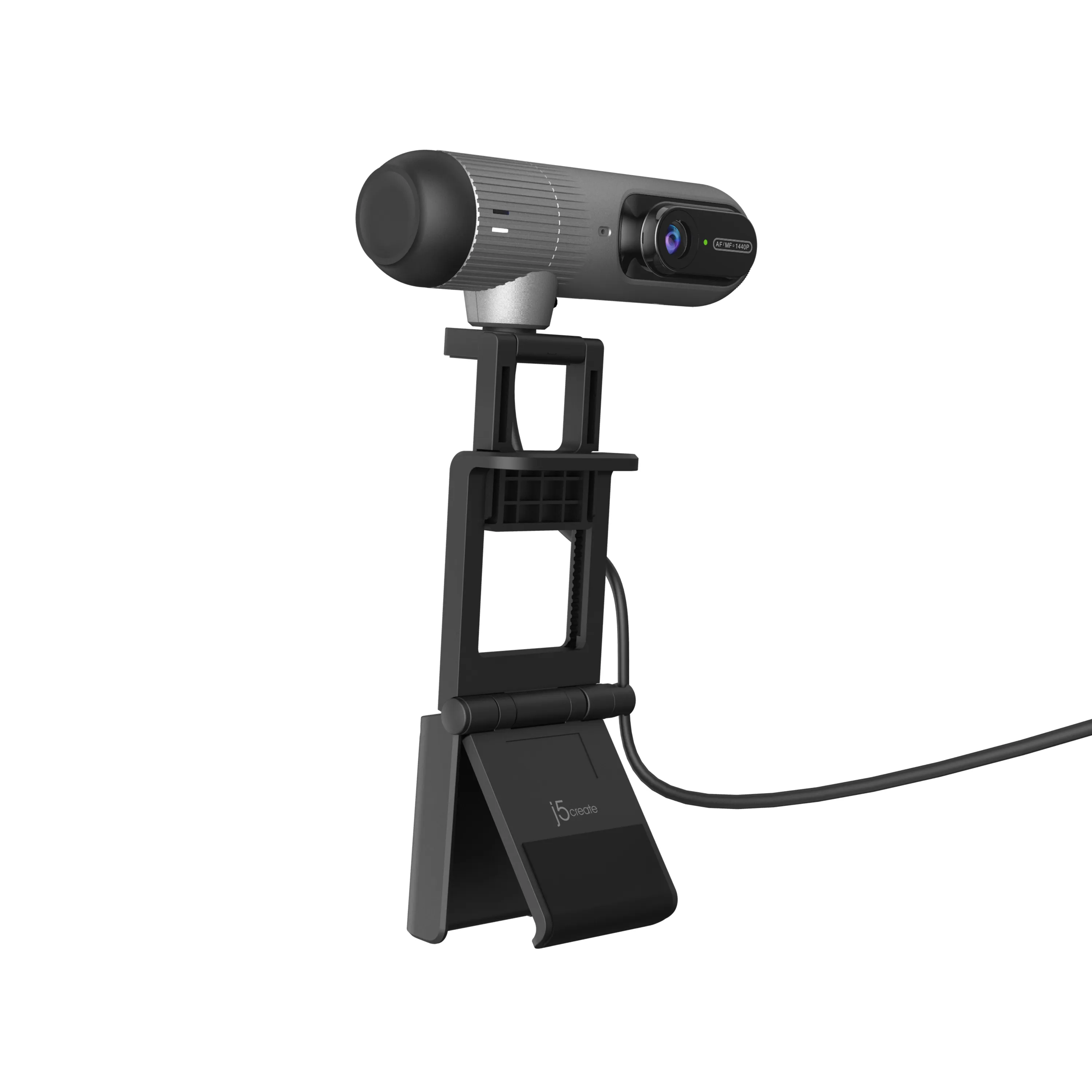 j5create JVU302-N Quad HD 1440p, automaattitarkennus, AI-seuranta -webkamera, musta