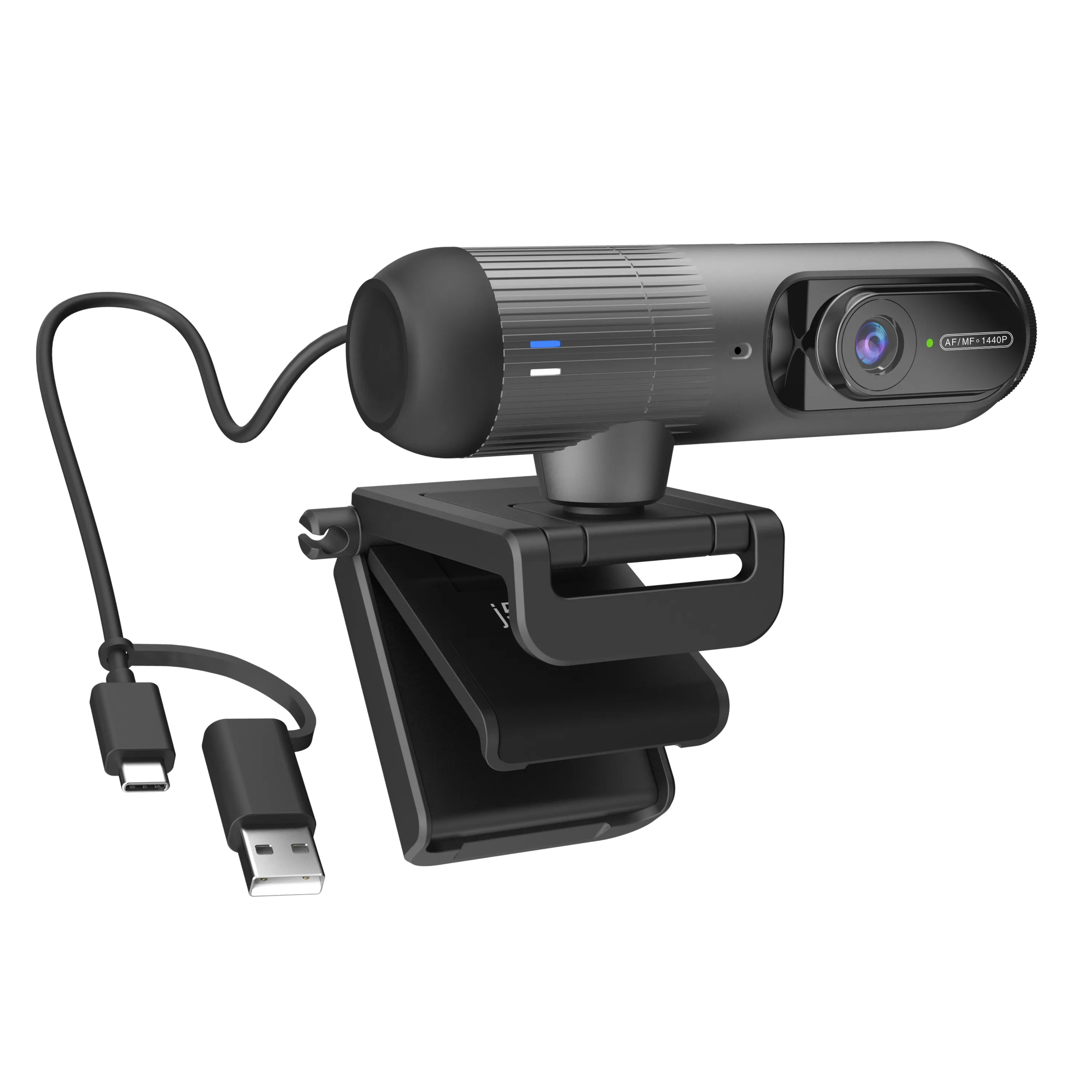 j5create JVU302-N Quad HD 1440p, automaattitarkennus, AI-seuranta -webkamera, musta