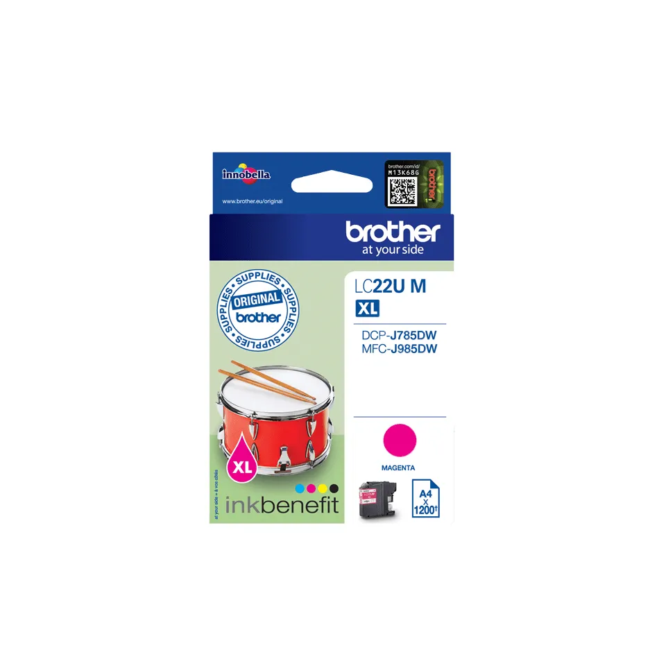 Brother LC22UM-mustekasetti, magenta
