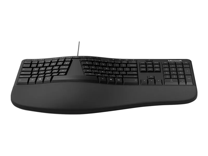 Microsoft Ergonomic USB - ergonomic keyboard, black