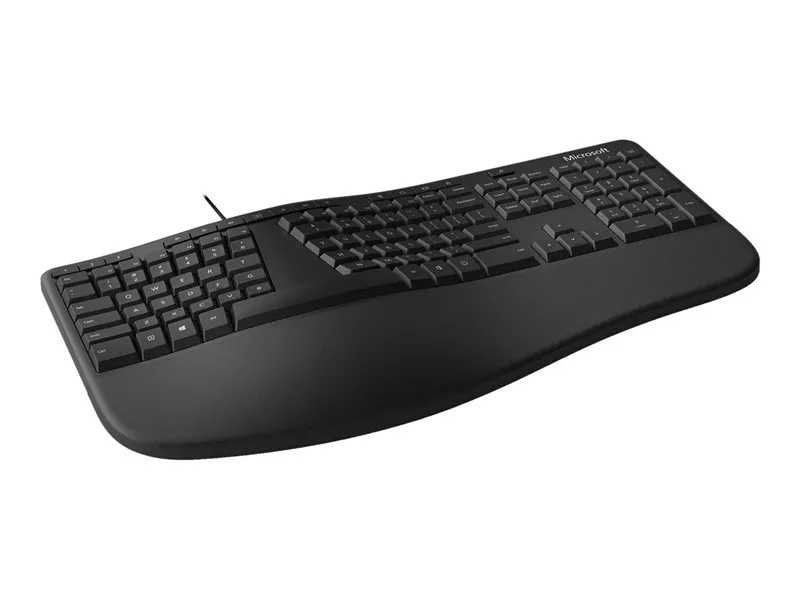 Microsoft Ergonomic USB - ergonomic keyboard, black