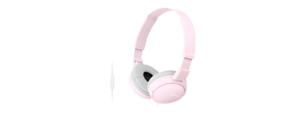 Sony MDR-ZX110AP On-ear Headphones, Pink