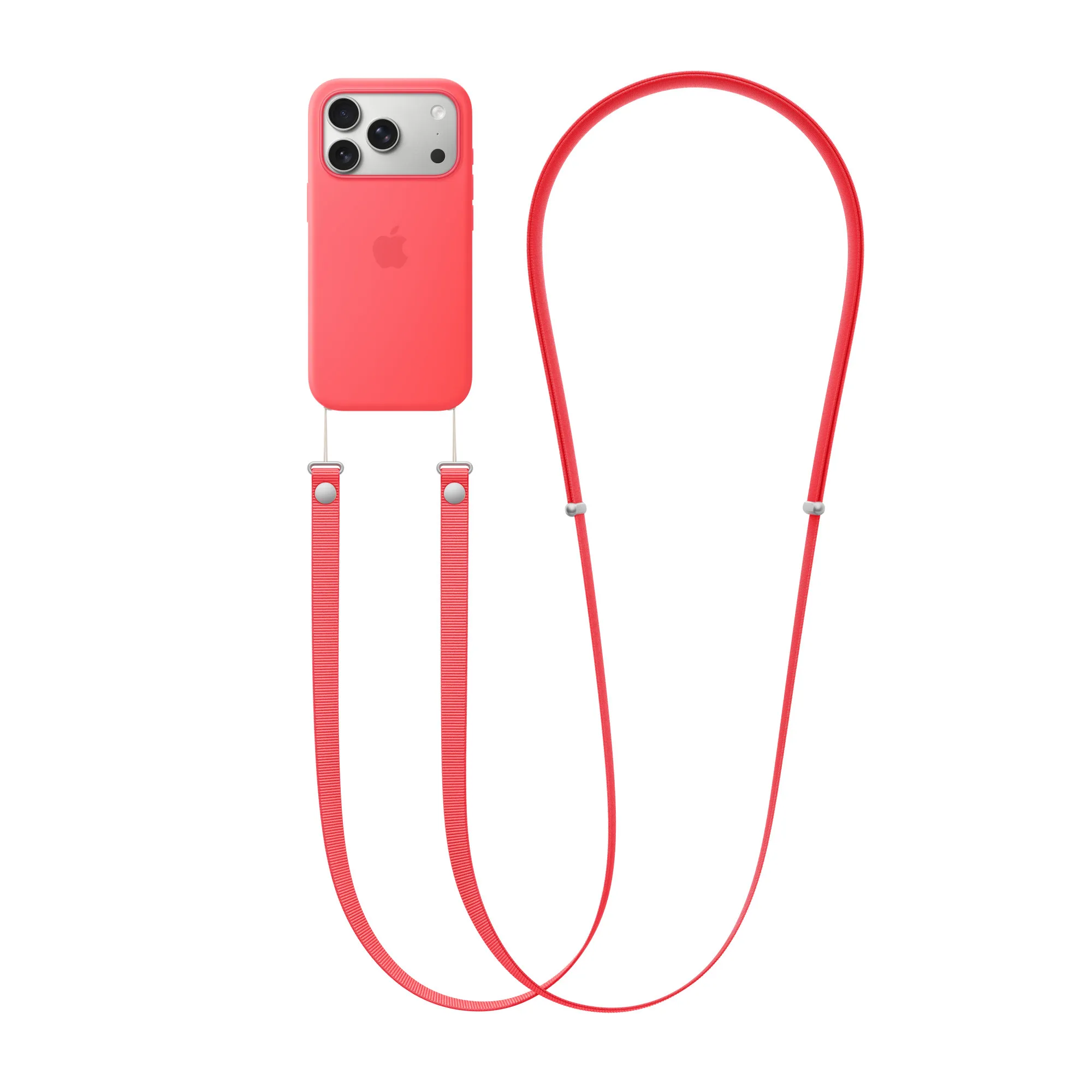 Apple iPhone Crossbody Strap with MagSafe, Bright Guava