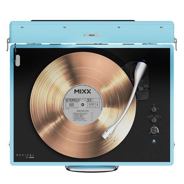 MIXX Vinyl Record Player Revival 65 Stereo Blue