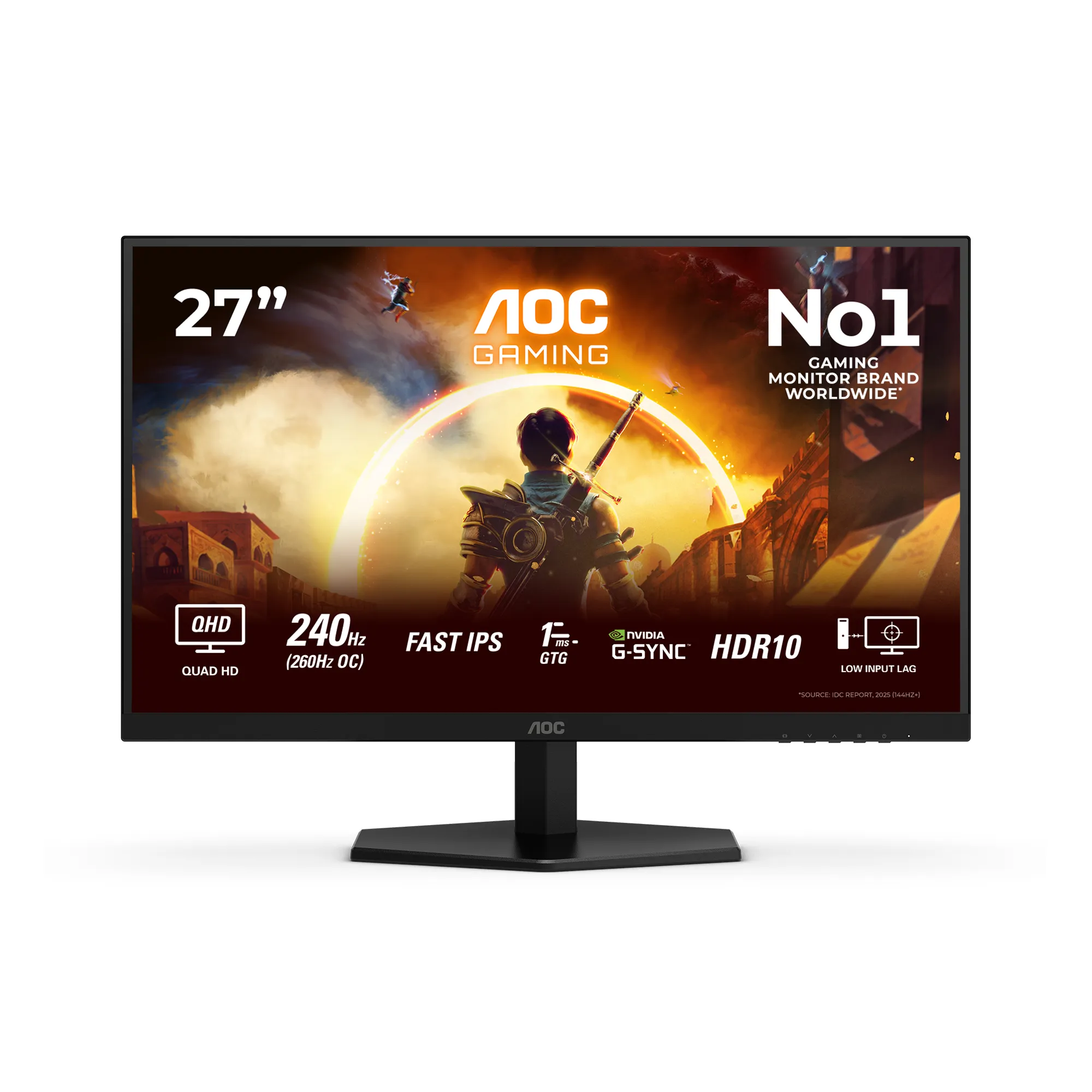 AOC Q27G42ZE 27" QHD, Fast IPS, 240Hz -pelin&auml;ytt&ouml;