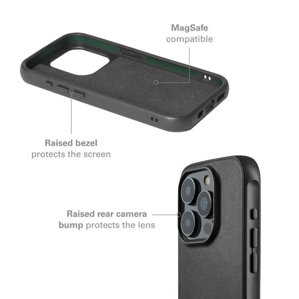 Mujjo Shield, iPhone 15 Pro Max - Case, Black