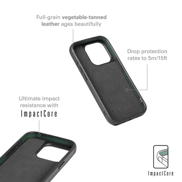 Mujjo Shield, iPhone 15 Pro Max - Case, Black