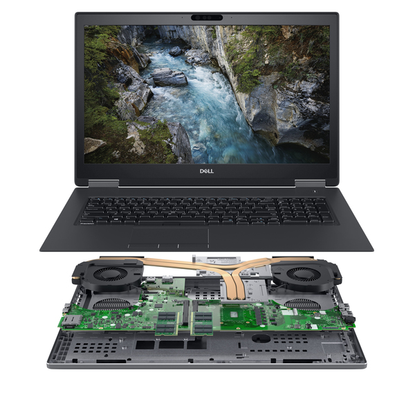 Dell 17.3&quot; Precision 7730, 1TB SSD, Nvidia Quadro P4200, Win 10 Pro - b&auml;rbar dator, svart