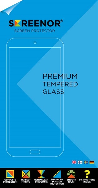 (L&ouml;yt&ouml;nurkka) Screenor Premium Tempered, Huawei Y7 -panssarilasi