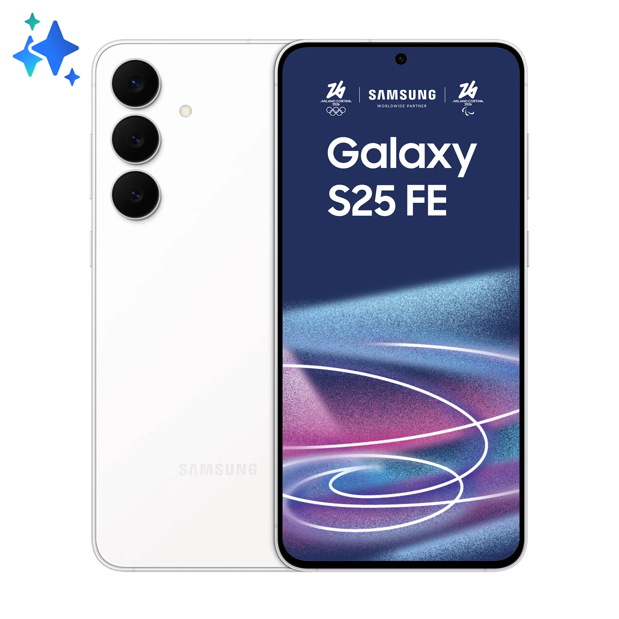 Samsung Galaxy S25 FE 8/256 Gt -puhelin, valkoinen