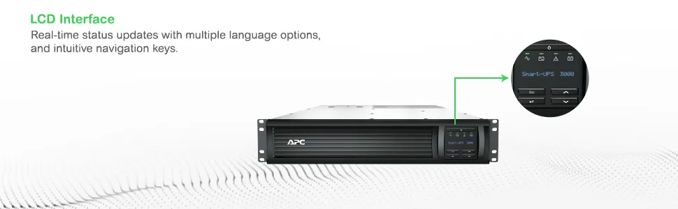 APC Smart-UPS 3000VA 19&quot; RM 2U LCD 230V, SmartConnect