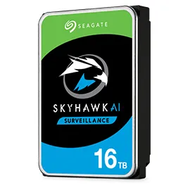 Seagate SkyHawk AI 3.5" 16TB, 7200 RPM, 256MB, SATA III Hard Drive for Surveillance