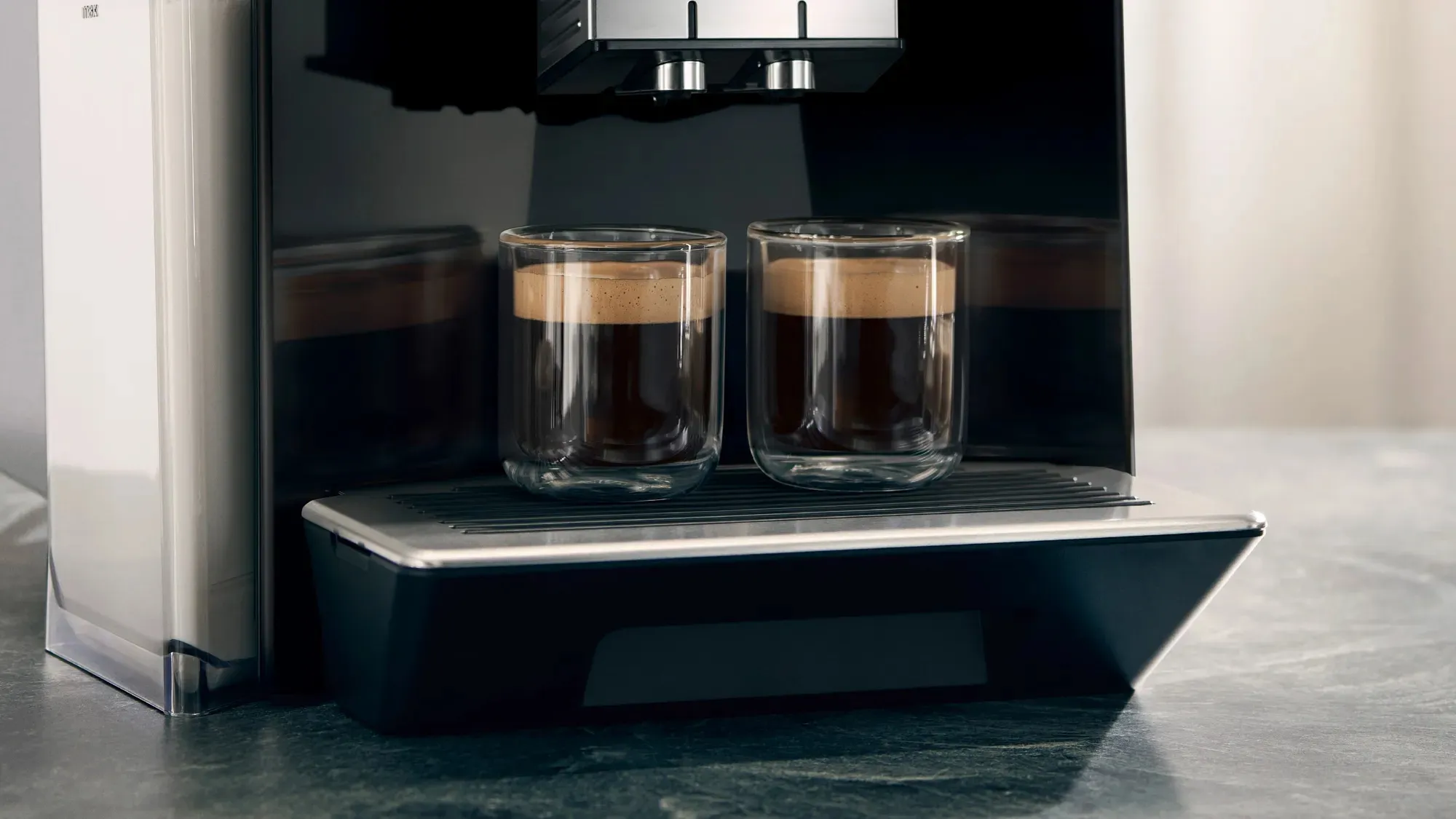 Siemens TQ905R09 EQ.900 - espresso machine, Black, Stainless steel