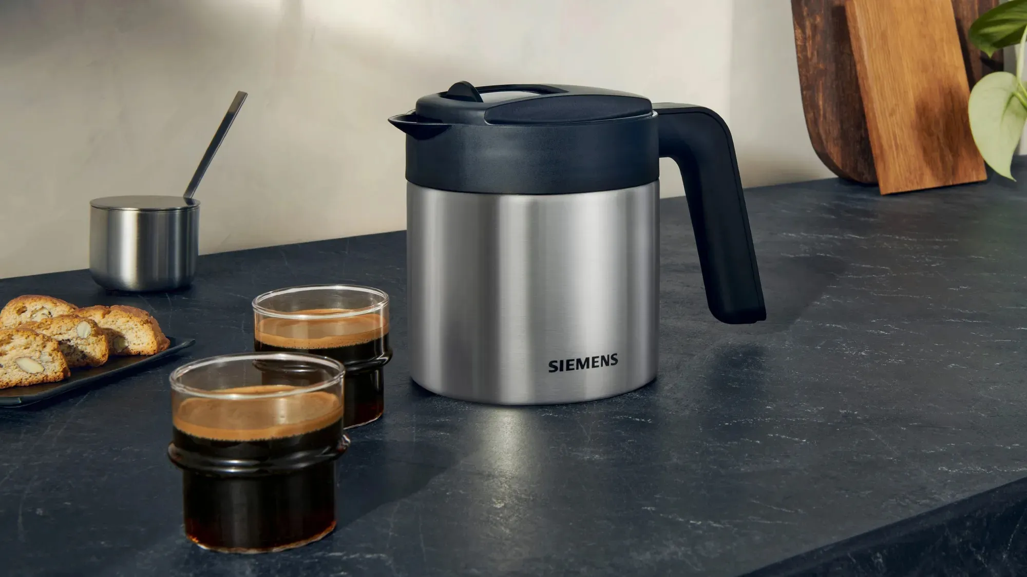 Siemens TQ905R09 EQ.900 - espresso machine, Black, Stainless steel