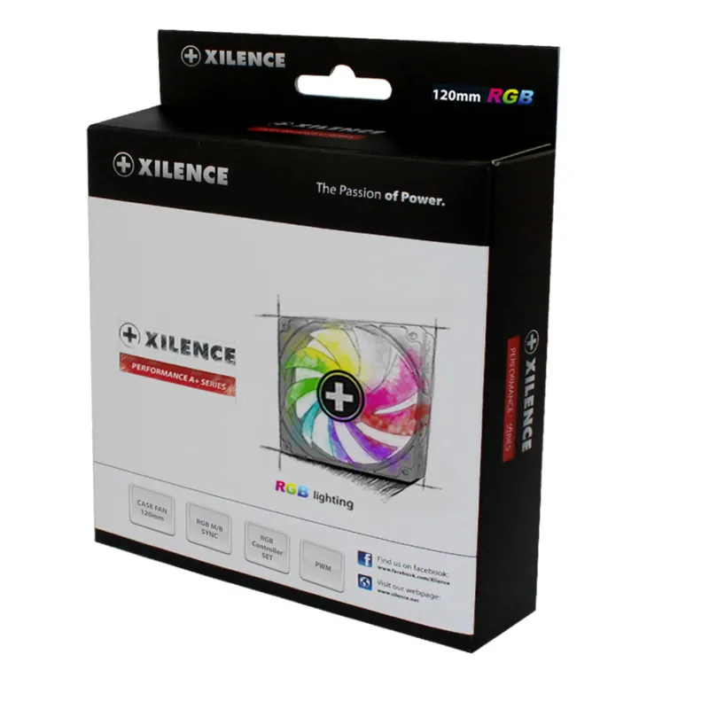 Xilence Performance A+ case fan 120 mm LED + RGB Set Controller + M/B sync