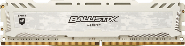 Ballistix Sport LT 16GB DDR4 3000MT/s, 1x288, CL15, White