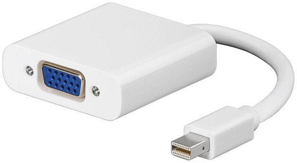Mini Displayport-VGA M-F White