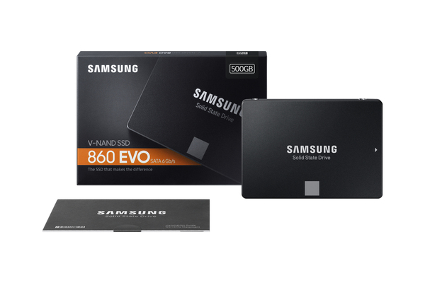 Samsung 500GB 860 EVO, 2.5&quot;, SATA III, 550/520 MB/s -SSD-levy