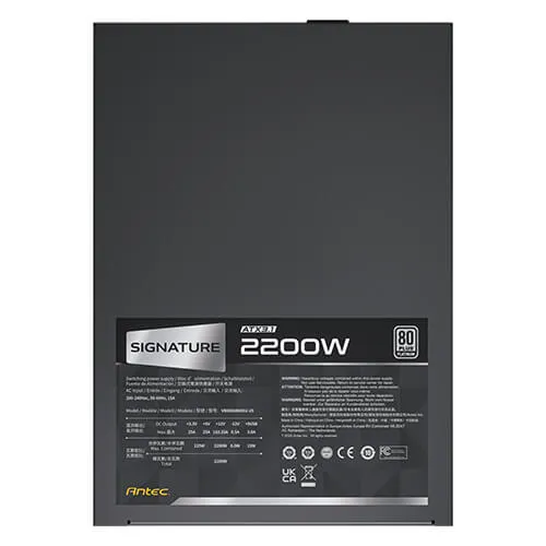 Antec Signature SP Platinum 2200W - PSU, 80 Plus Platinum