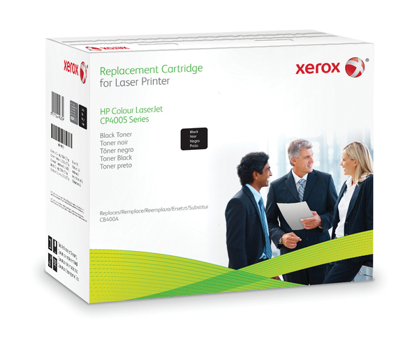 Xerox - Musta - v&auml;riainekasetti (vastaavuus: HP CB400A) malleihin HP Color LaserJet CP4005dn, CP4005n