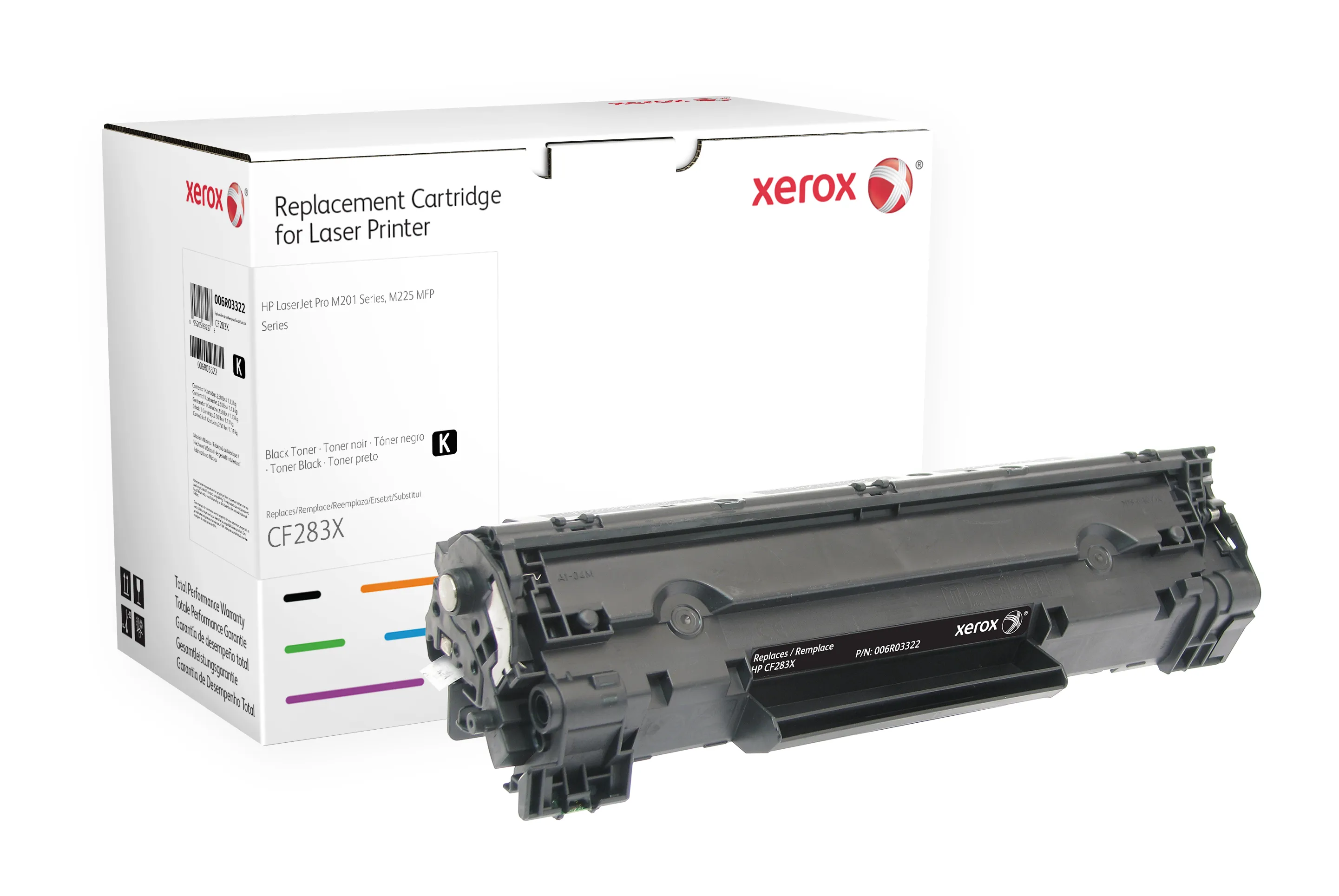 Xerox - Musta - v&auml;riainekasetti (vastaavuus: HP CF283X) malleihin HP LaserJet Pro M201d, M201dw, M201n, MFP M225dn, MFP M225dw