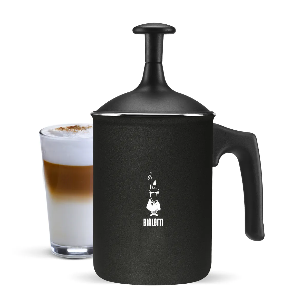 Bialetti Tutto Crema, milk frother (black, for 3 cups)