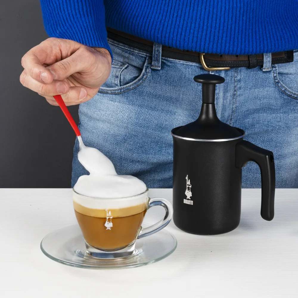 Bialetti Tutto Crema, milk frother&nbsp;(black, for 3 cups)