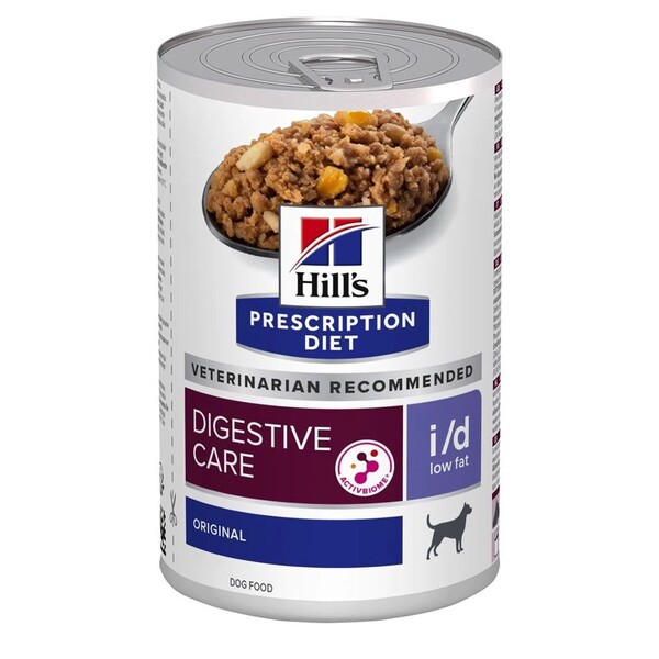 Hill's Prescription Diet i/d Low Fat Digestive Care, V&aring;tfoder f&ouml;r hund, Adult, 360 g