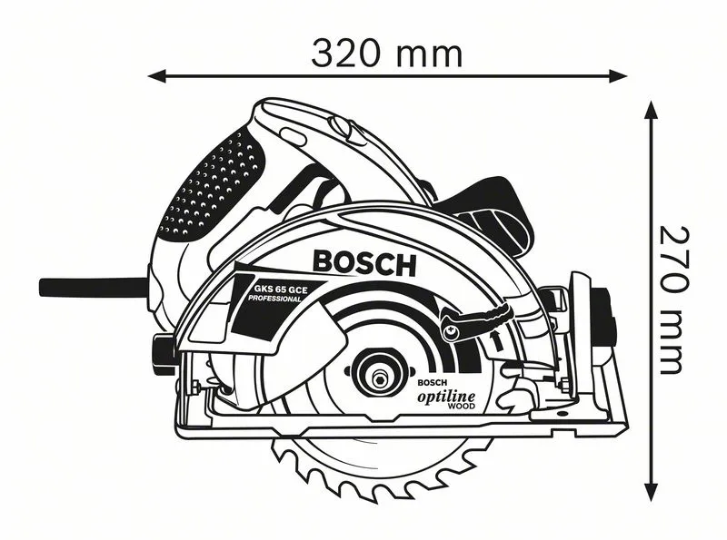 Bosch Circular Saw  GKS 65 GCE blue