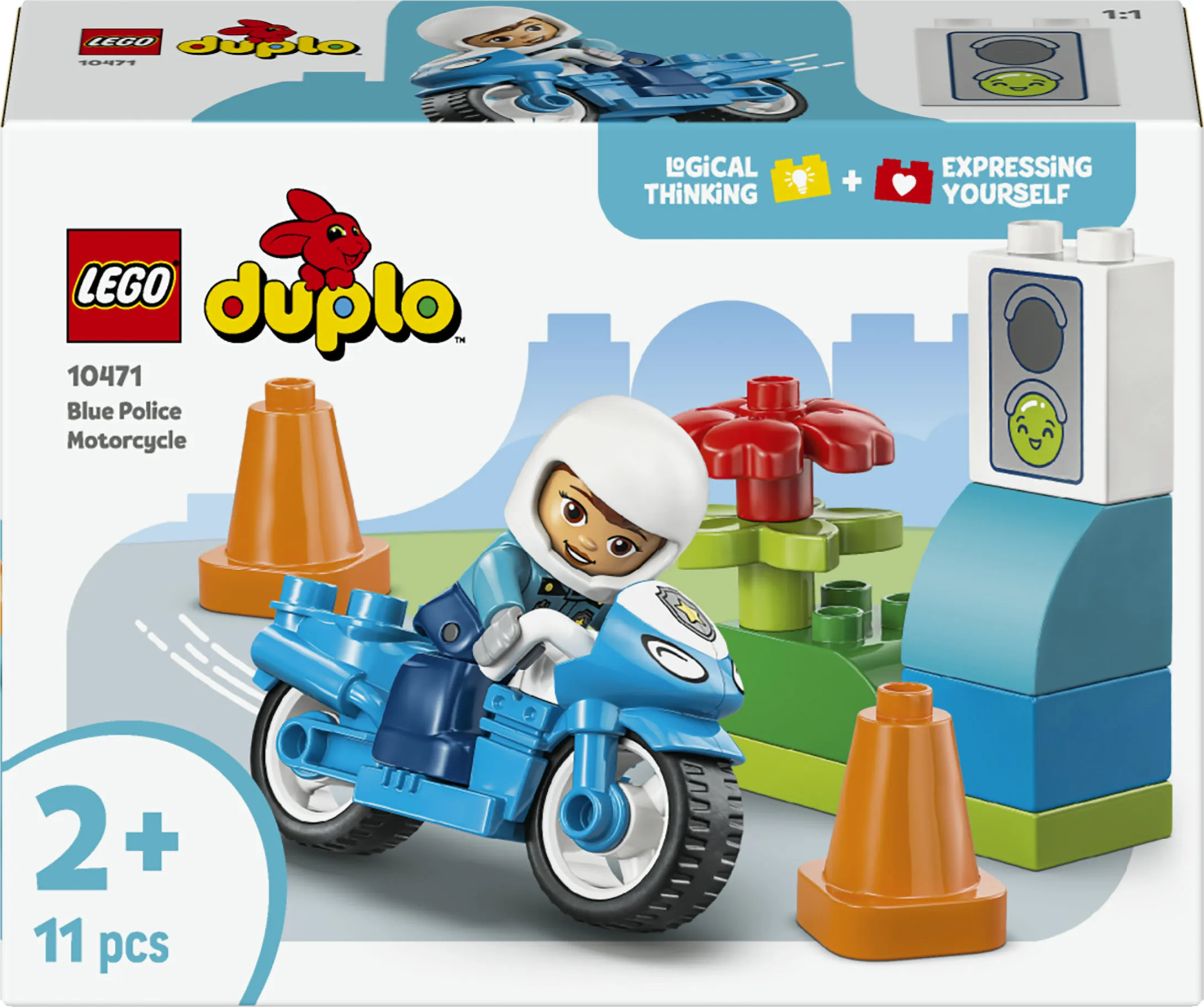 LEGO DUPLO Town Blue Police Motorcycle 10471