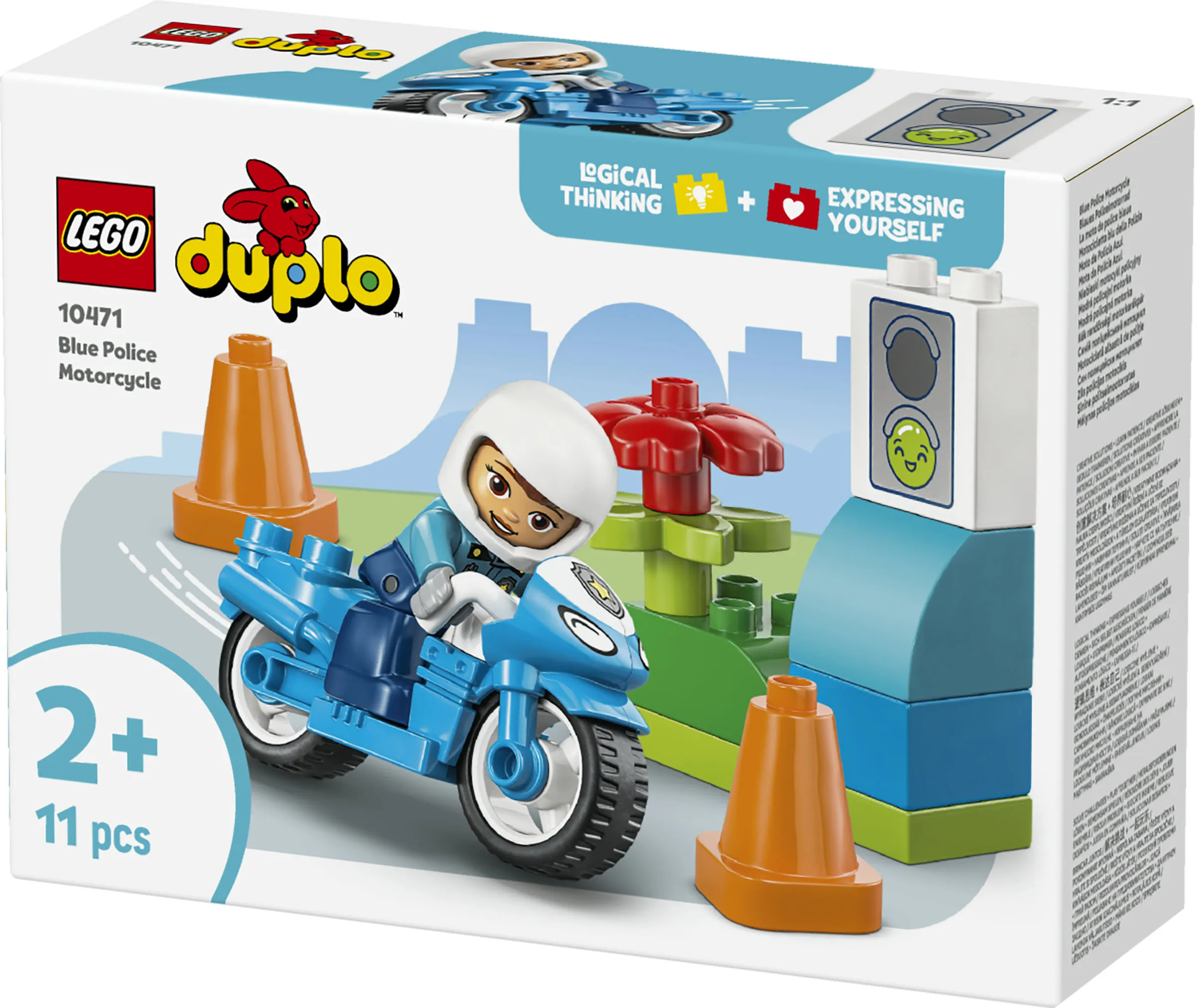 LEGO DUPLO Town Blue Police Motorcycle 10471