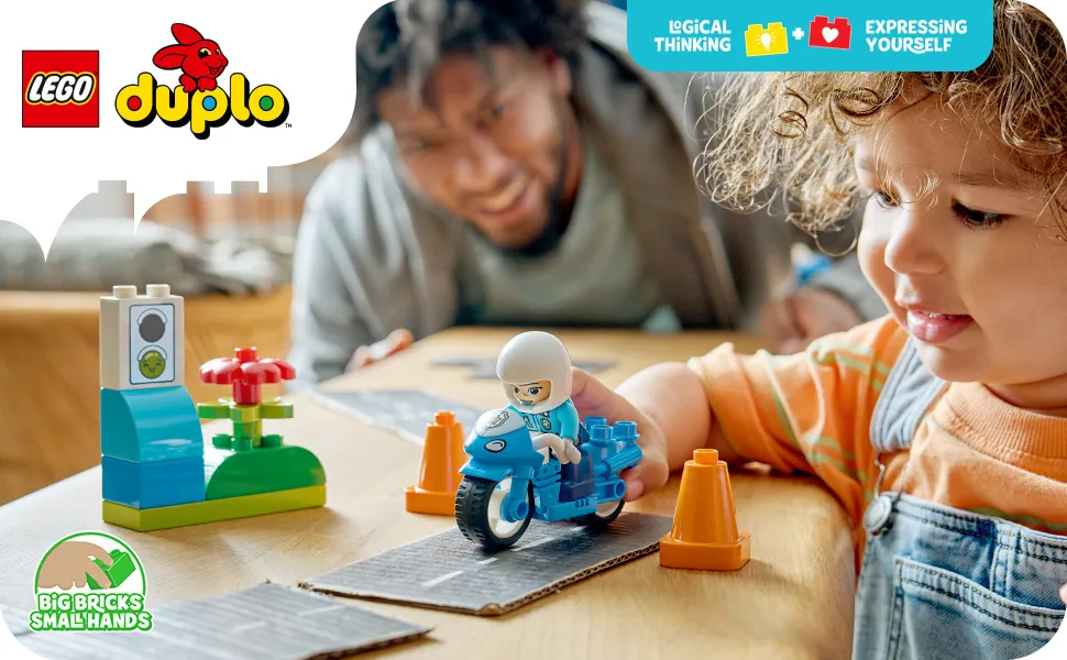 LEGO DUPLO Town Blue Police Motorcycle 10471