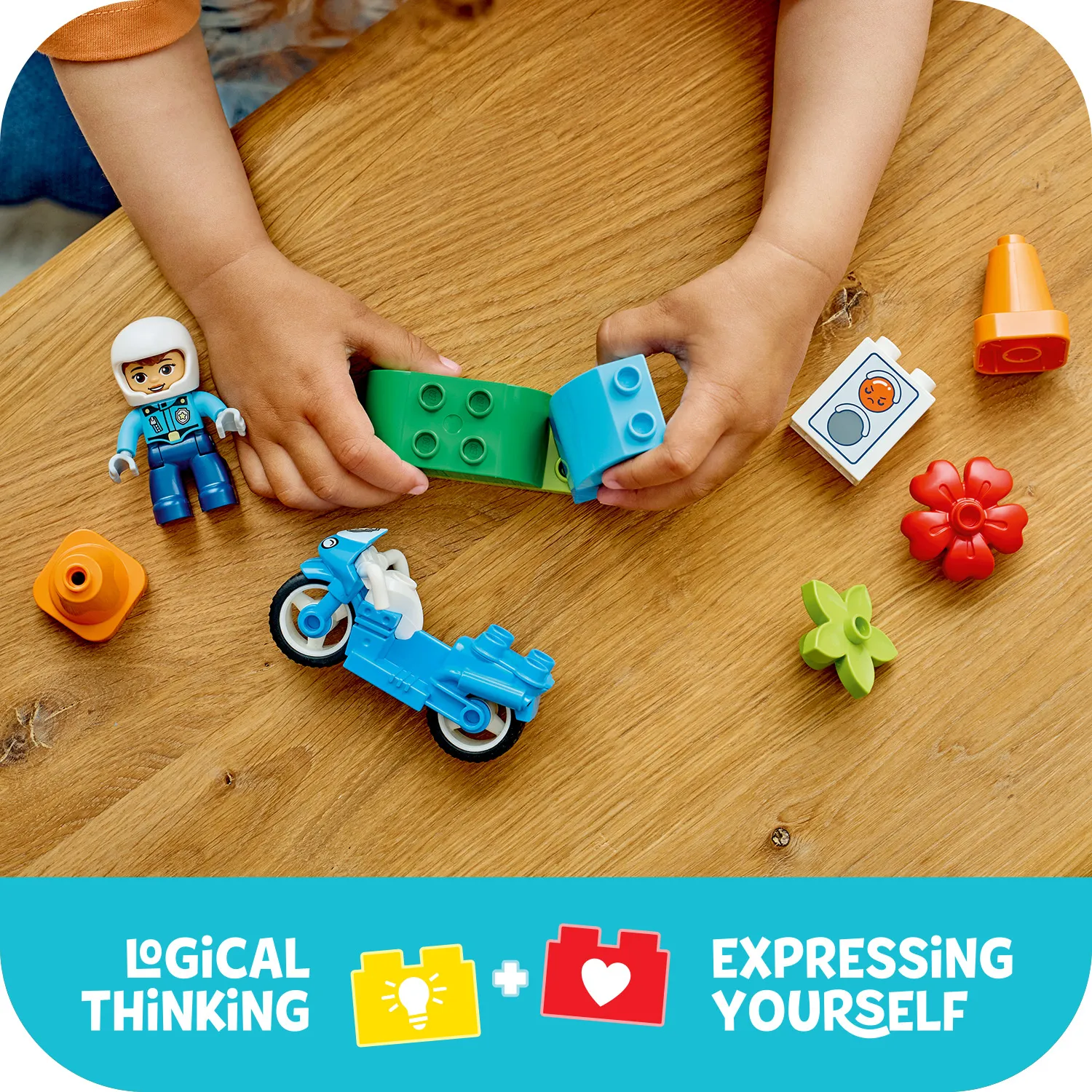 LEGO DUPLO Town Blue Police Motorcycle 10471