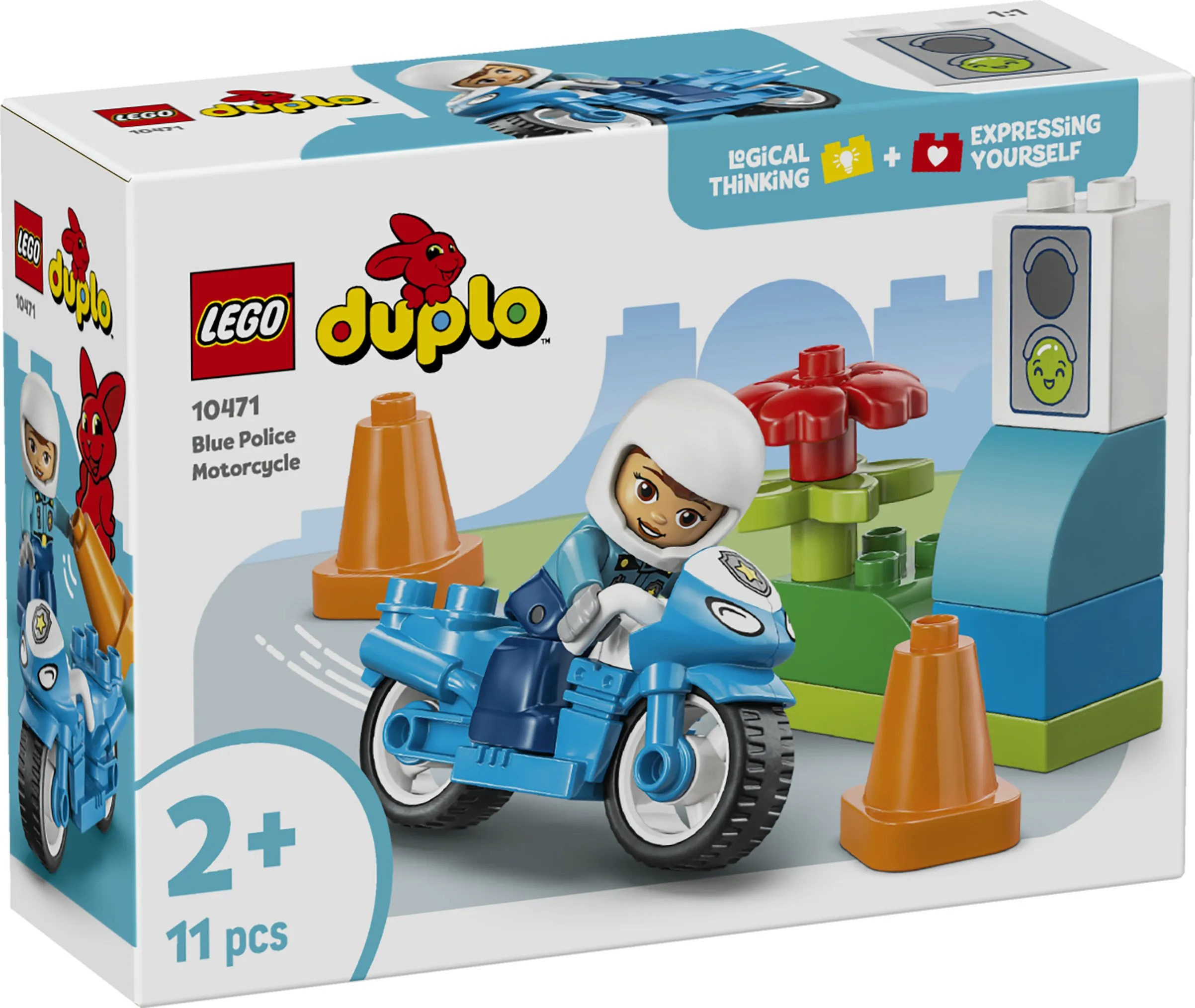 LEGO DUPLO Town Blue Police Motorcycle 10471