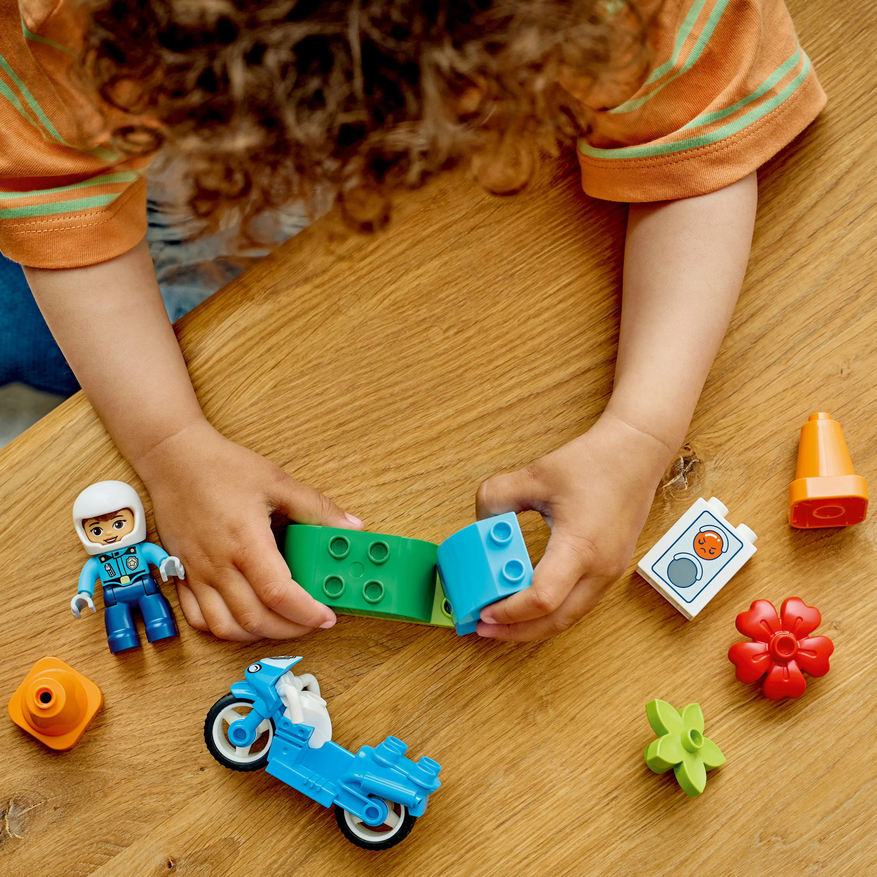 LEGO DUPLO Town Blue Police Motorcycle 10471