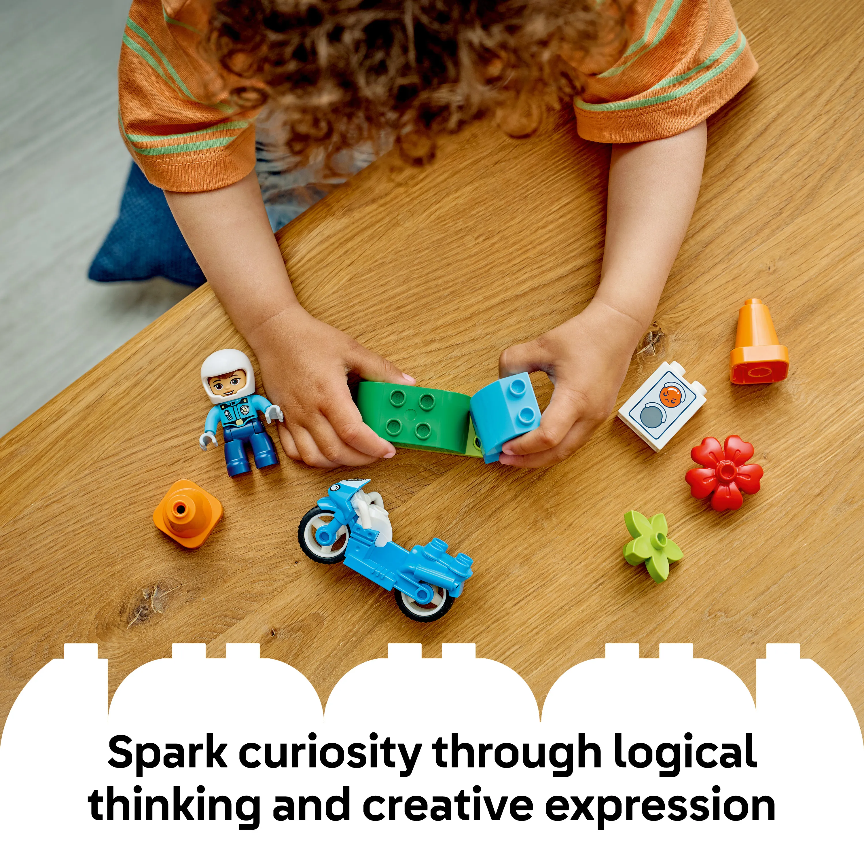 LEGO DUPLO Town Blue Police Motorcycle 10471