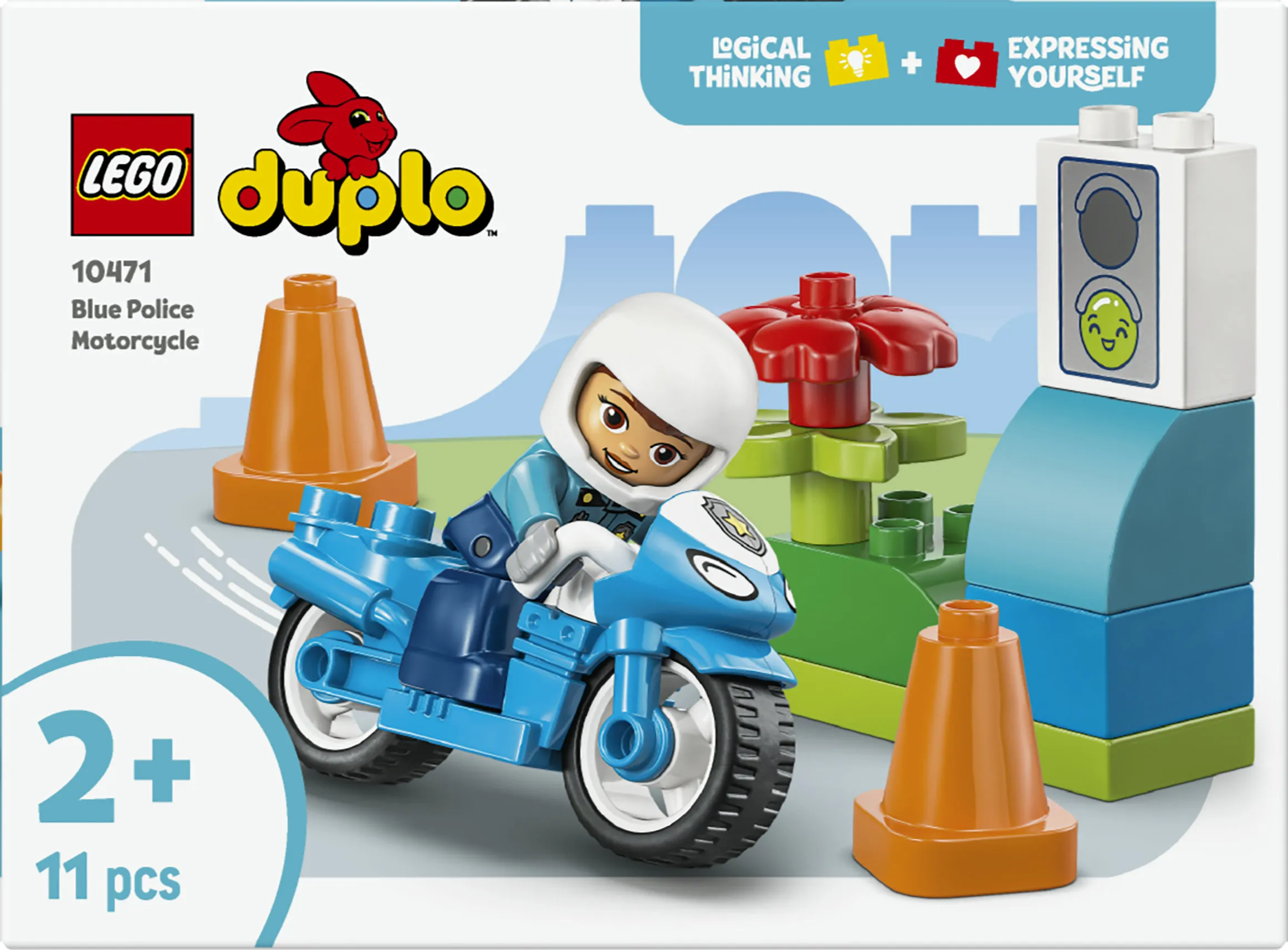 LEGO DUPLO Town Blue Police Motorcycle 10471