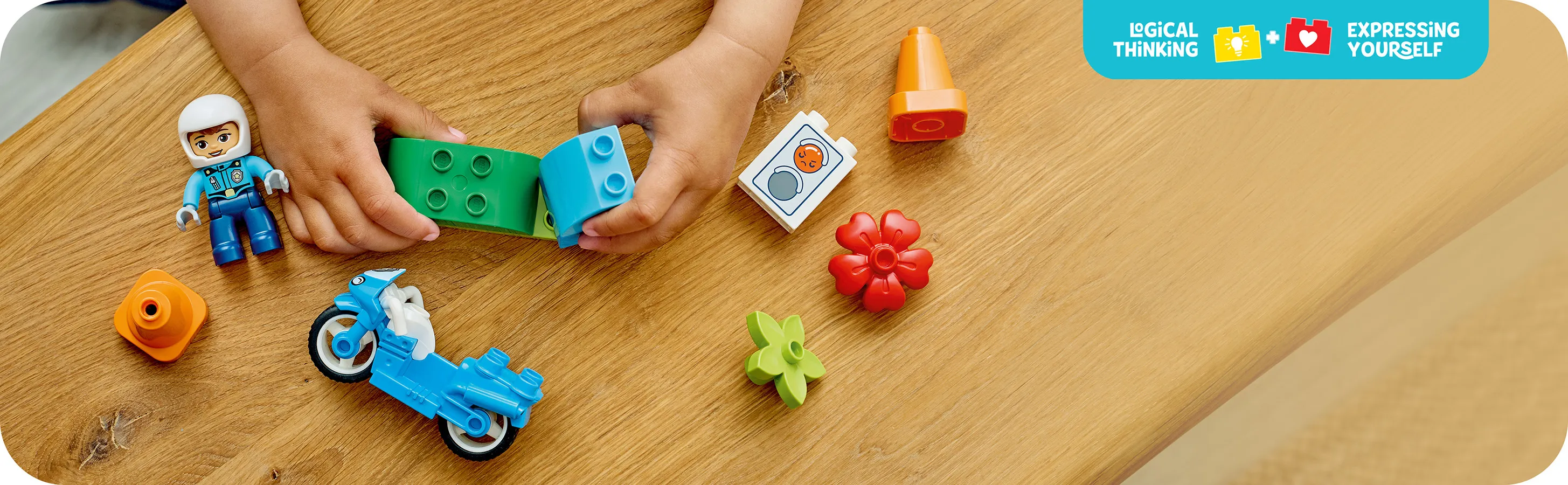 LEGO DUPLO Town Blue Police Motorcycle 10471