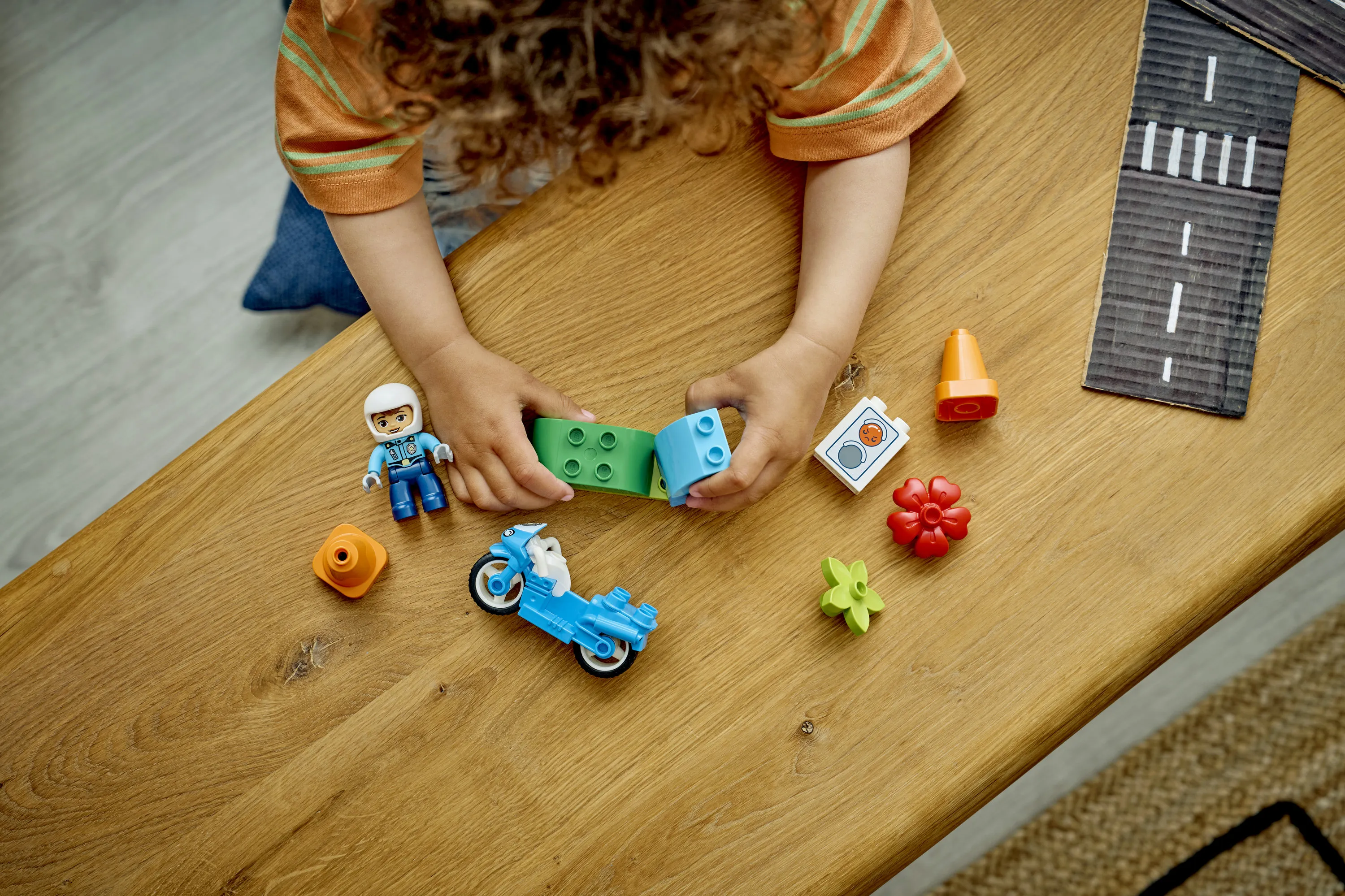 LEGO DUPLO Town Blue Police Motorcycle 10471