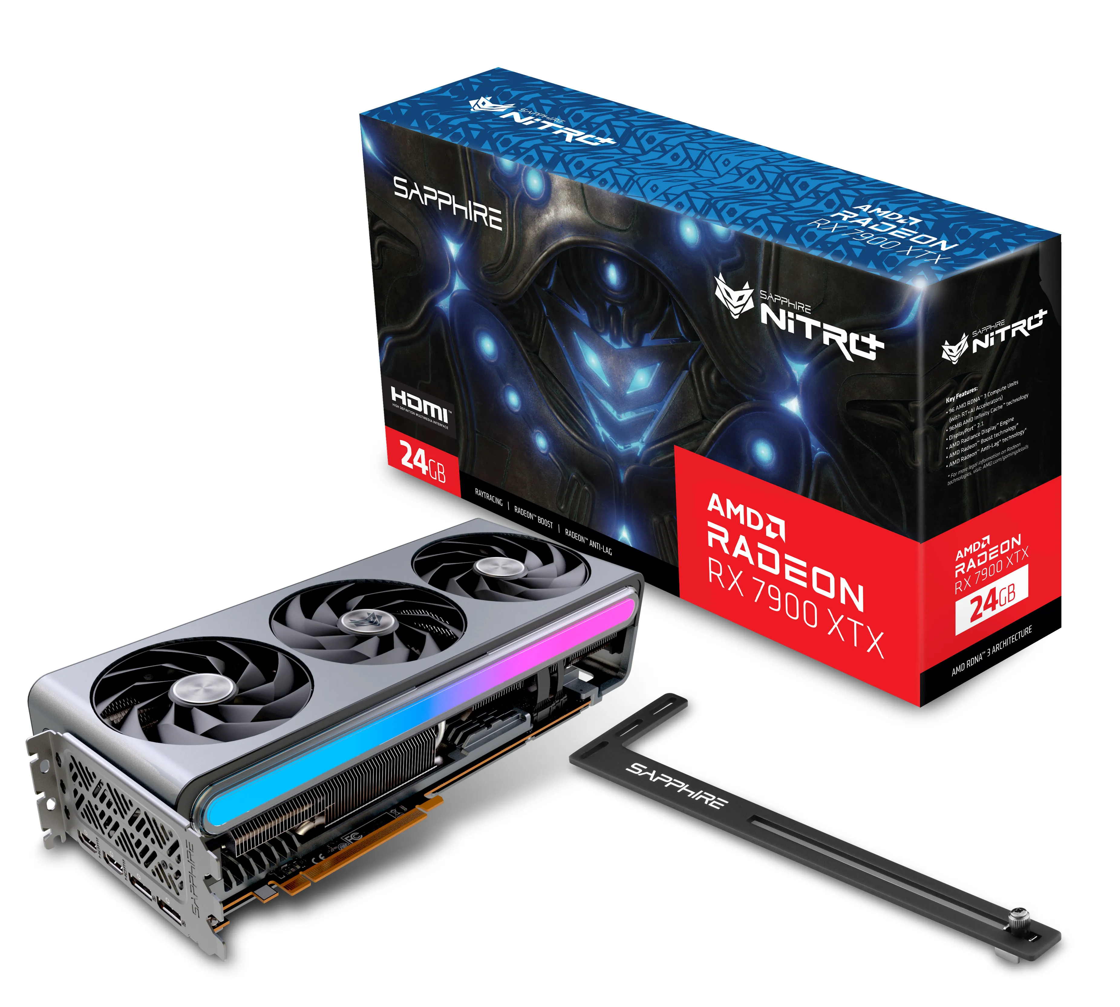 Sapphire Radeon RX 7900 XTX Nitro+ Gaming OC Vapor-X 24 Gt -n&auml;yt&ouml;nohjain