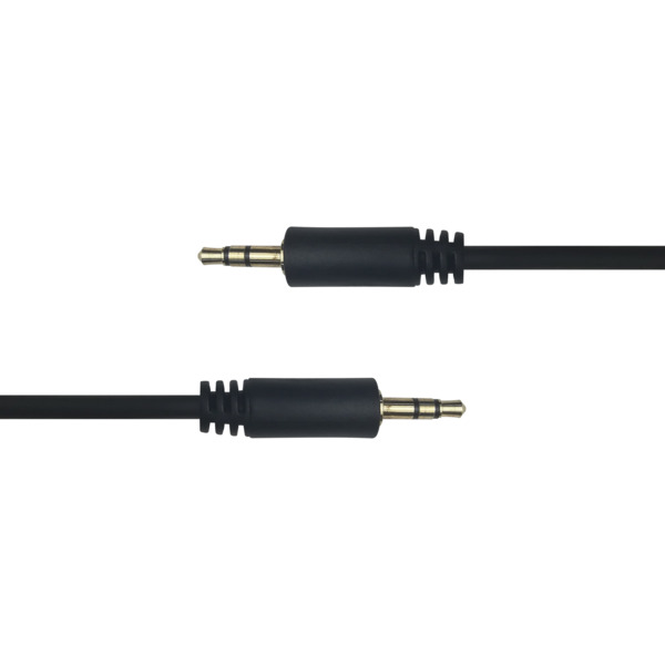 Deltaco 3.5 mm gold-plated audio cable, 3 m, Black