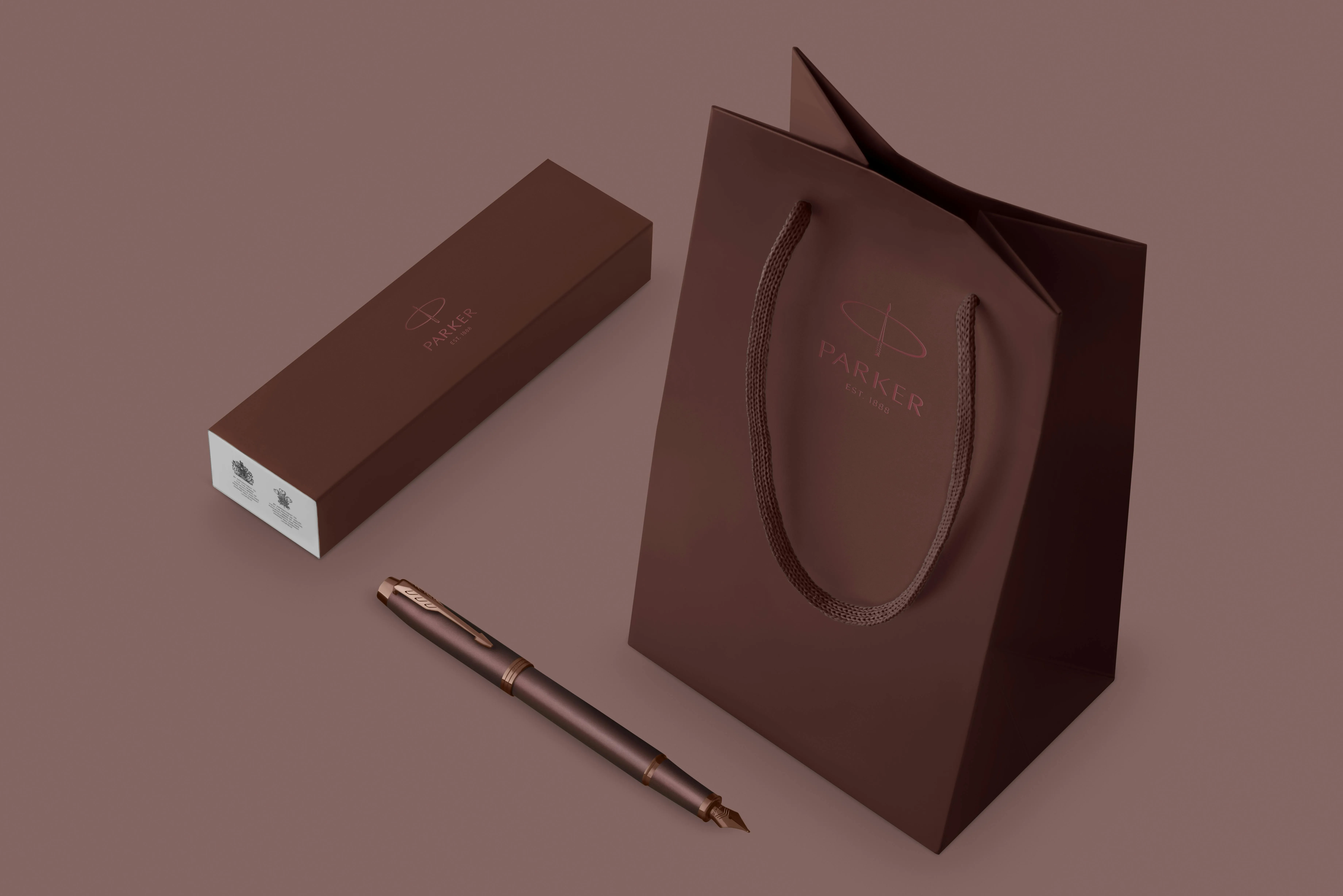 Parker IM Monochrome Burgundy Fountain pen F Blue ink Parker IM Monochrome Burgundy Fountain pen F Blue ink