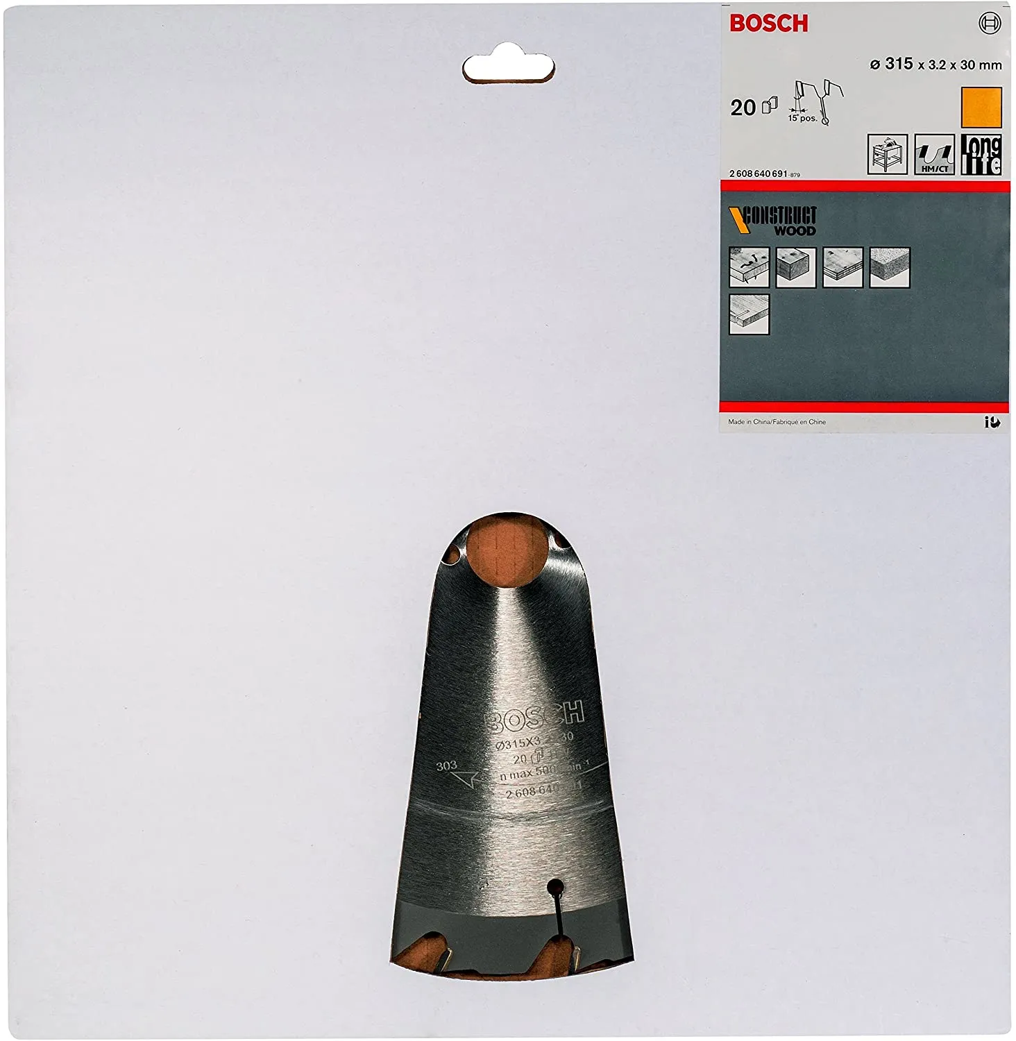 Bosch Construct Wood Rundsavsklinge H&aring;ndholdt sav Rundsav Bordsav