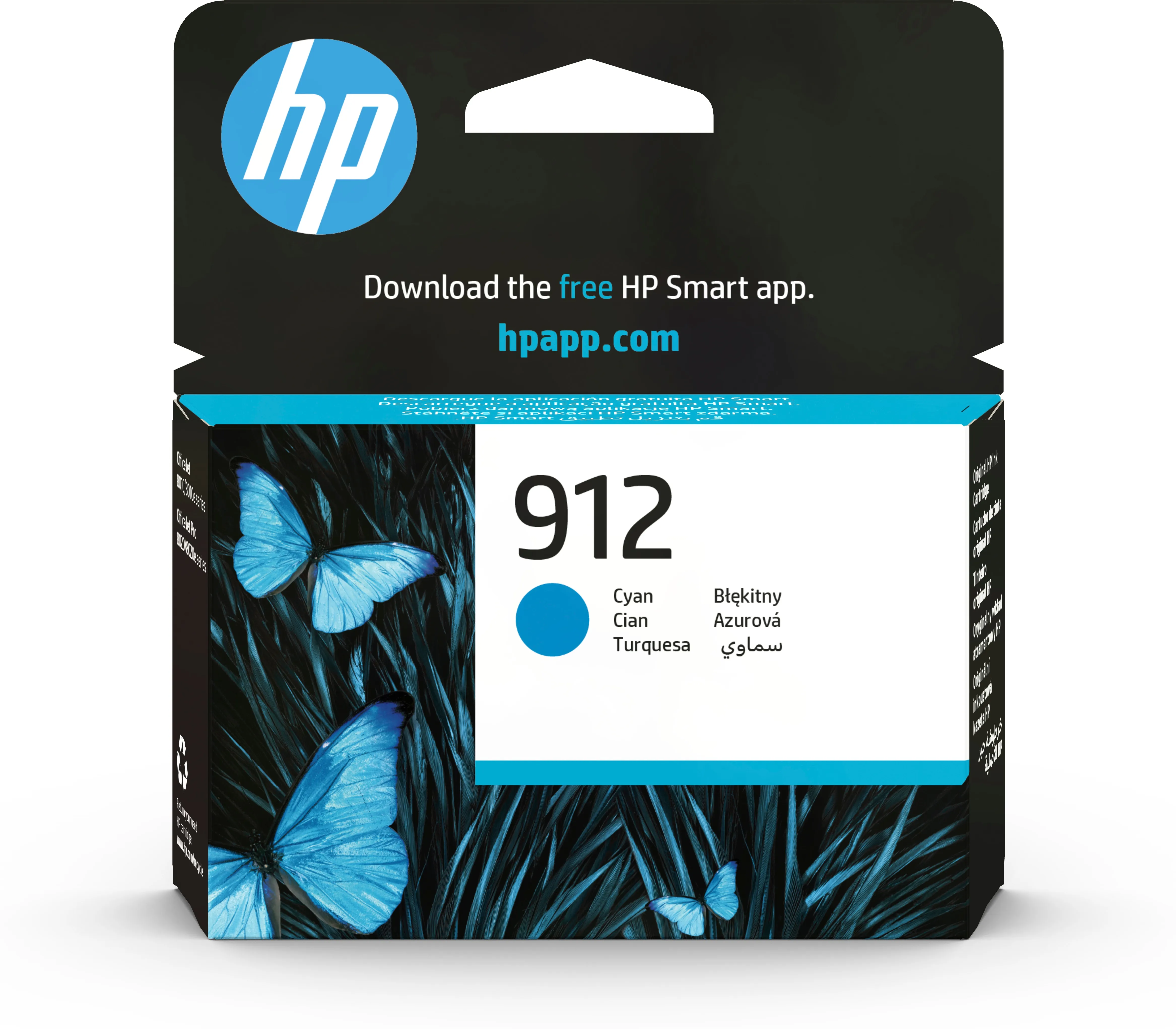 HP 912 - 2.93 ml - sinivihre&auml; - alkuper&auml;inen - mustepatruuna malleihin Officejet 8012, 8013, 8014, 8015, Officejet Pro 8022, 8024, 8025, 8035