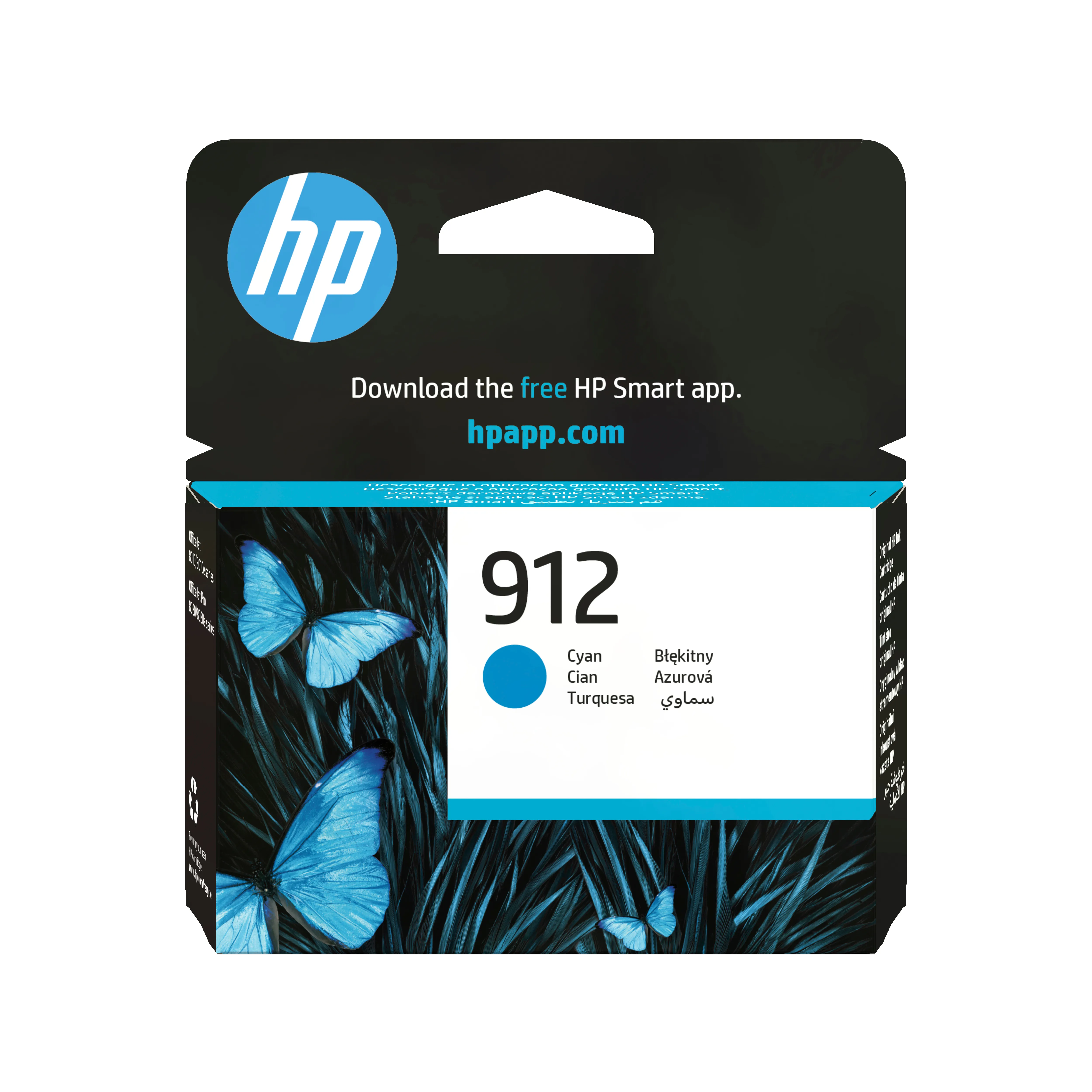 HP 912 - 2.93 ml - sinivihreä - alkuperäinen - mustepatruuna malleihin Officejet 8012, 8013, 8014, 8015, Officejet Pro 8022, 8024, 8025, 8035