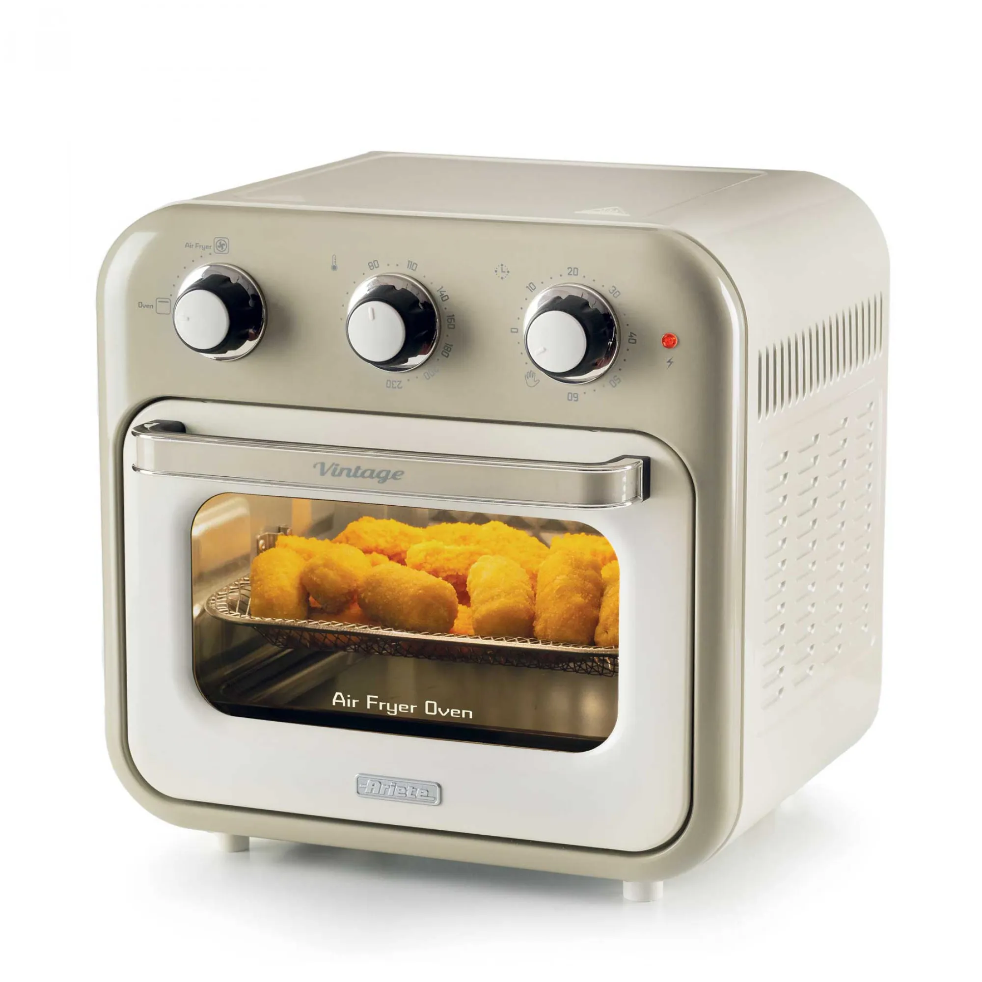 Ariete 3-in-1 Vintage Air Fryer - airfryer and mini oven, Beige, 16L