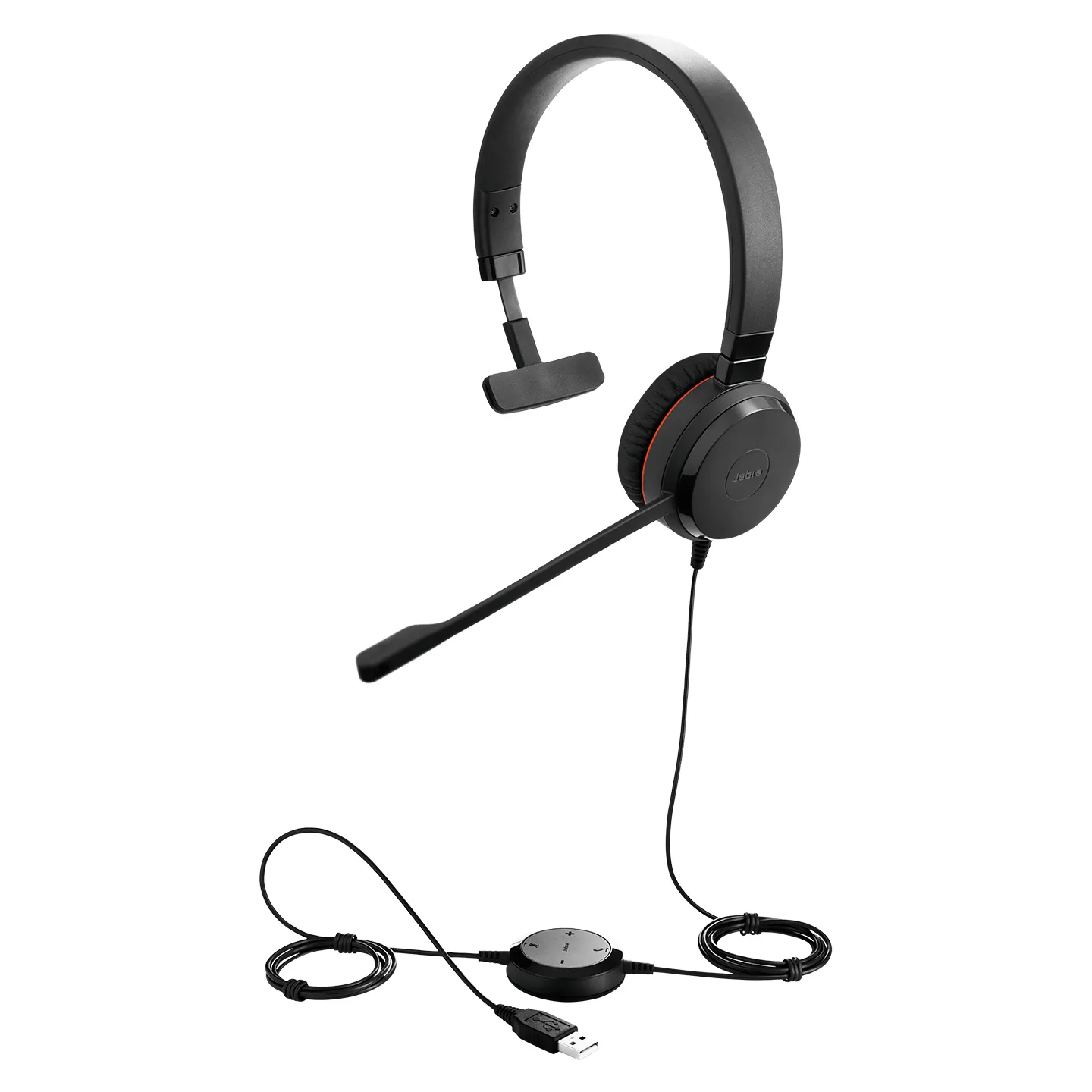 Jabra Evolve 20SE MS USB-A -kuuloke mikrofonilla, musta