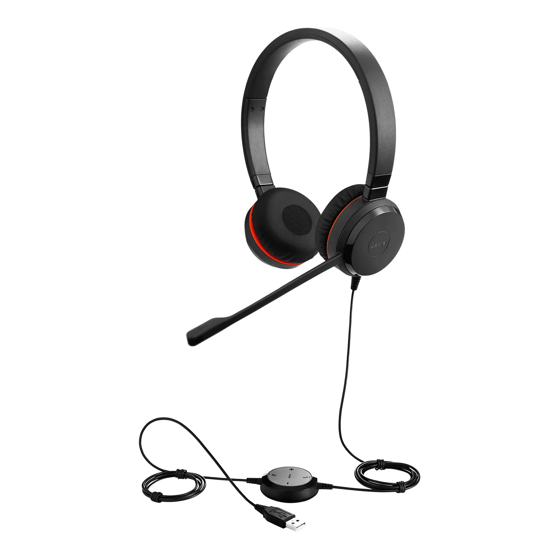 Jabra Evolve 30 II MS stereo - Kuuloke + mikrofoni - täysi koko - langallinen - USB, 3,5 mm jakkiliitin